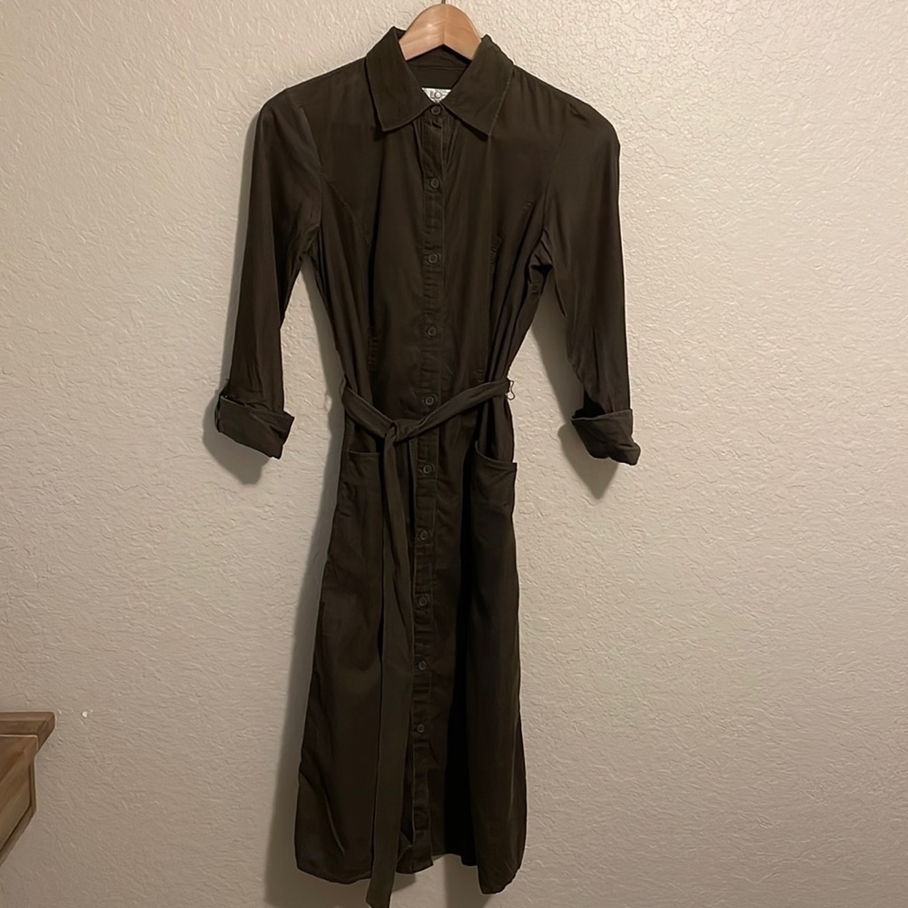 LOFT Brown Midi Dress